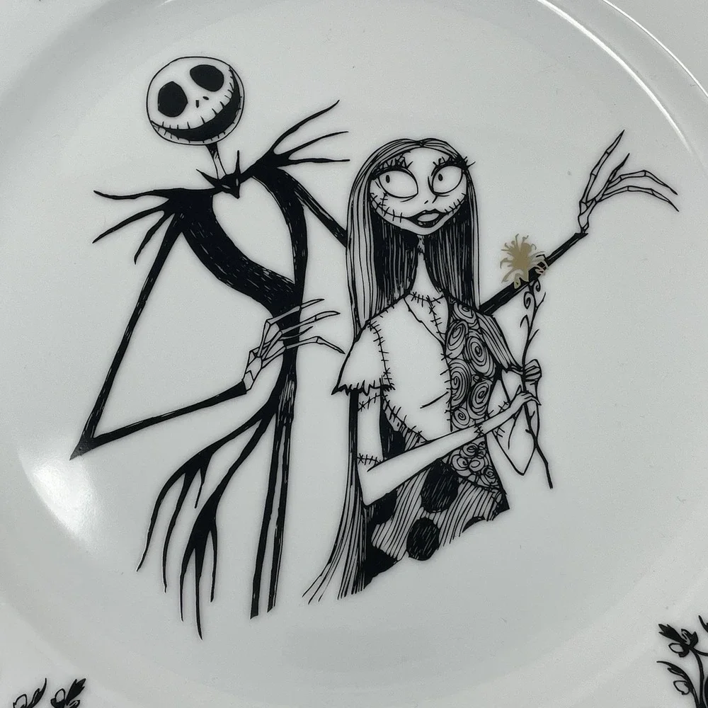 Nightmare Before Christmas‎ Jack & Sally Zrike 10.5″ Decorative Dinner Plate